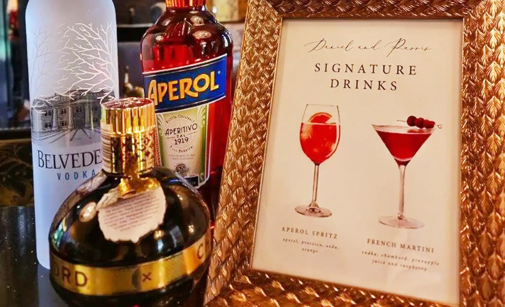 Jaspers Berry Old School Bar Wedding Signature Cocktails Menu BYO