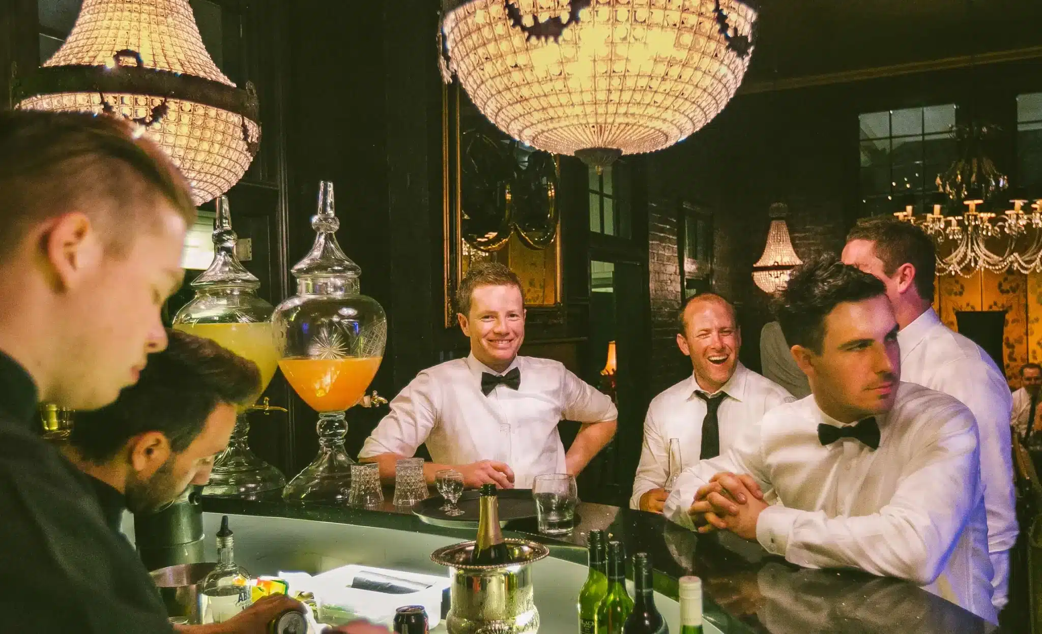 Traditional Old School Bar Vintage Groomsmen Party Cocktails BYO Jaspers Berry