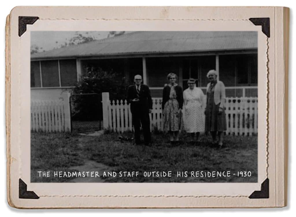 1930 Headmaster Staff Headmasters Residence Vintage Photo Black and White Photograph Jaspers Berry History Album