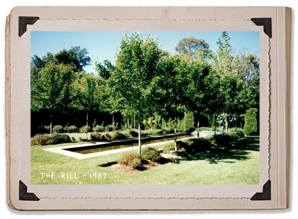 1987 Rill Garden Water Design Trees Jaspers Berry History Album