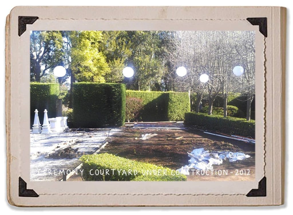 2012 Construction Ceremony Courtyard Landscape Design Jaspers Berry History Album