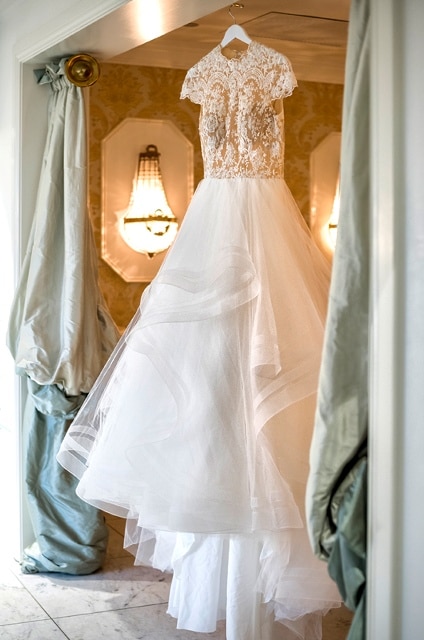 Bridal Gown Luxury Bridal Salon Hollywood Regency Wall Sconces Lace Veil Jaspers Berry South Coast NSW