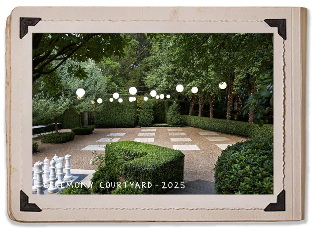 Chess Lanterns Jaspers Berry Ceremony Courtyard 2025 Hedge Garden Fairy Lights History Elegant Gardens Album
