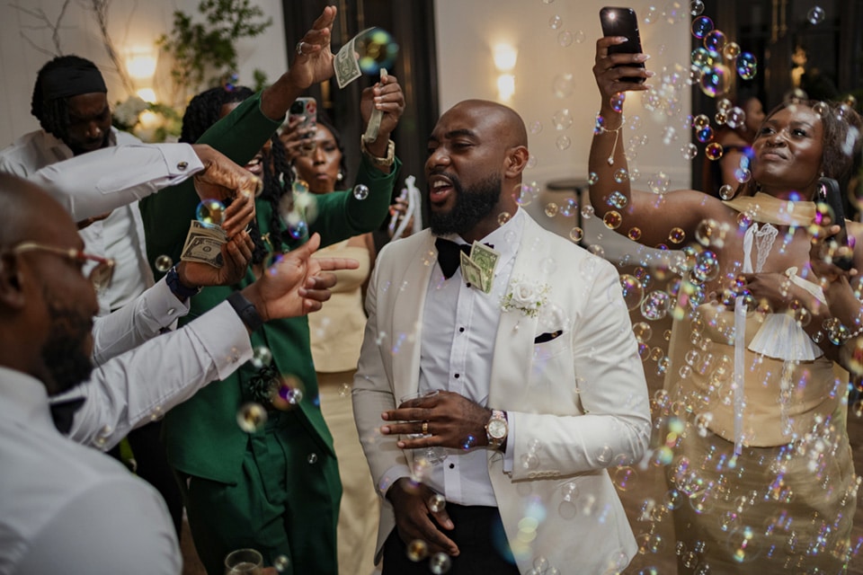 Dance-Party-Spraying-Notes-Nigerian-The-Orangery-Bridegroom-White-Tie-Jaspers-Berry-South-Coast-NSW