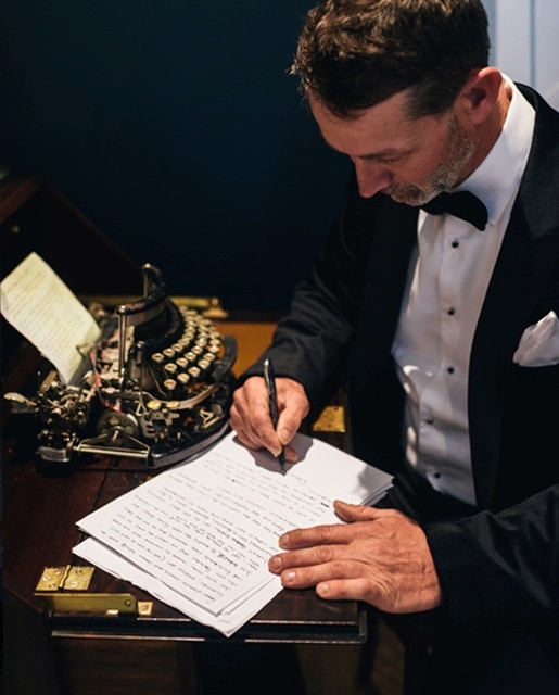 Groomsmen Speech Black Tie CLub Lounge Vintage Typewriter Jaspers Berry South Coast NSW