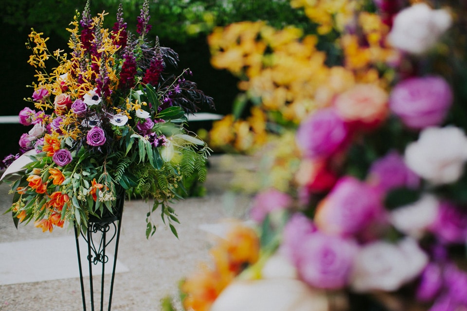 Jaspers-Berry-Ceremony-Courtyard-Garden-Wedding-Planter-Urns-Parrot-Tulips-Spider-Orchids-South-Coast-NSW