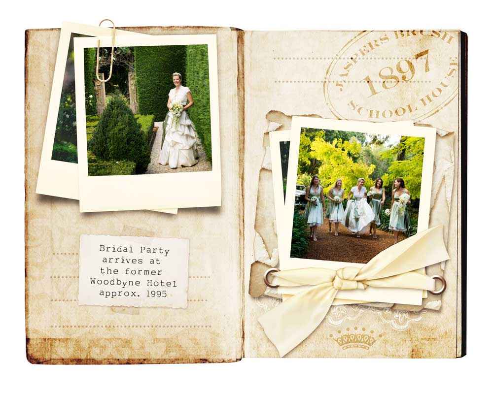 Jaspers-Berry-History-Bridal-Party-Wedding-Album-Bride-Bridal-Bouquet-Woodbyne-Hotel-Bridesmaids-1995
