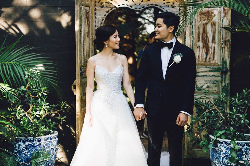 Jaspers-Berry-Tropical-Garden-Koi-Pond-Bridal-Couple-Photography-South-Coast-NSW