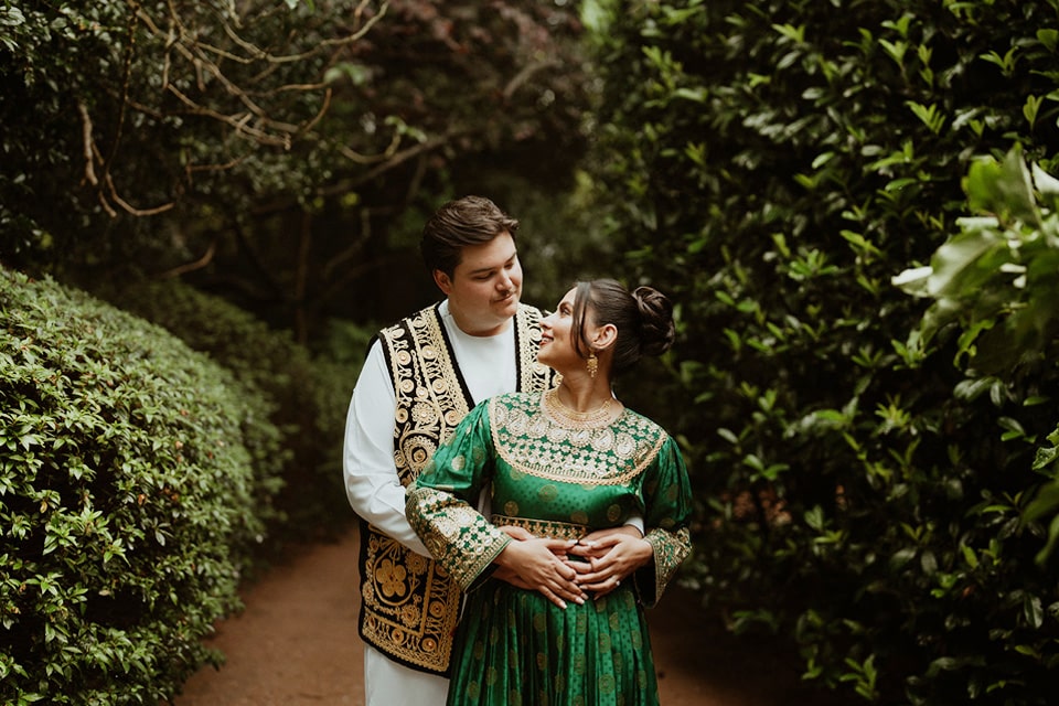 Jaspers-Garden-Wedding-Formal-Hedges-Bridal-Portrait-Afghan-Wedding-Traditional-Dress-South-Coast-NSW