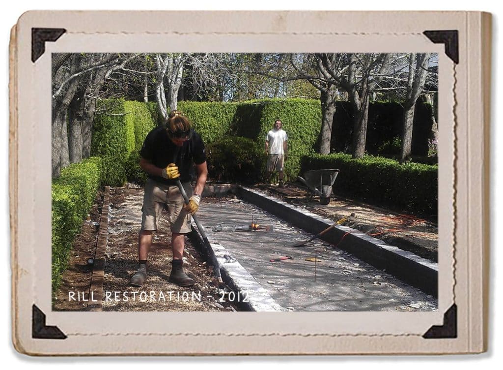 Restoration Rill 2012 Jaspers Berry History Gardens Album