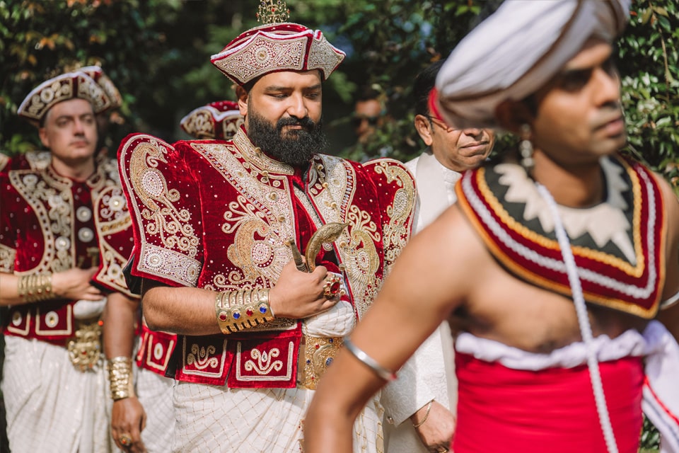 Sri-Lankan-Wedding-Ceremony-Traditional-Groom-Procession-Ceremonial-Costume-Jaspers-Berry-South-Coast-NSW