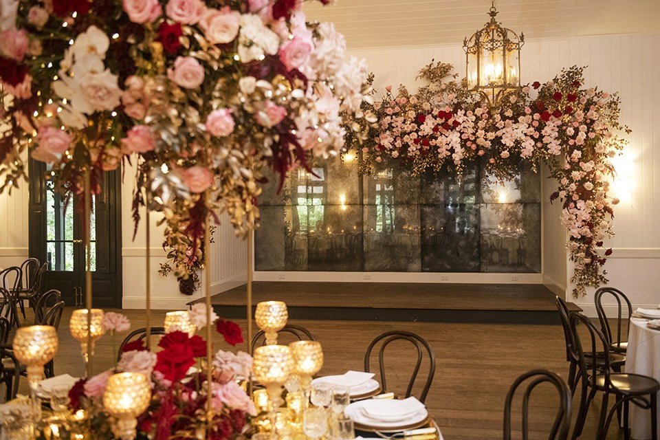 Stage-Florals-Fairy-Lights-Antique-Gold-Goblets-Roses-Feasting-Dancing-Orangery-Jaspers-Berry