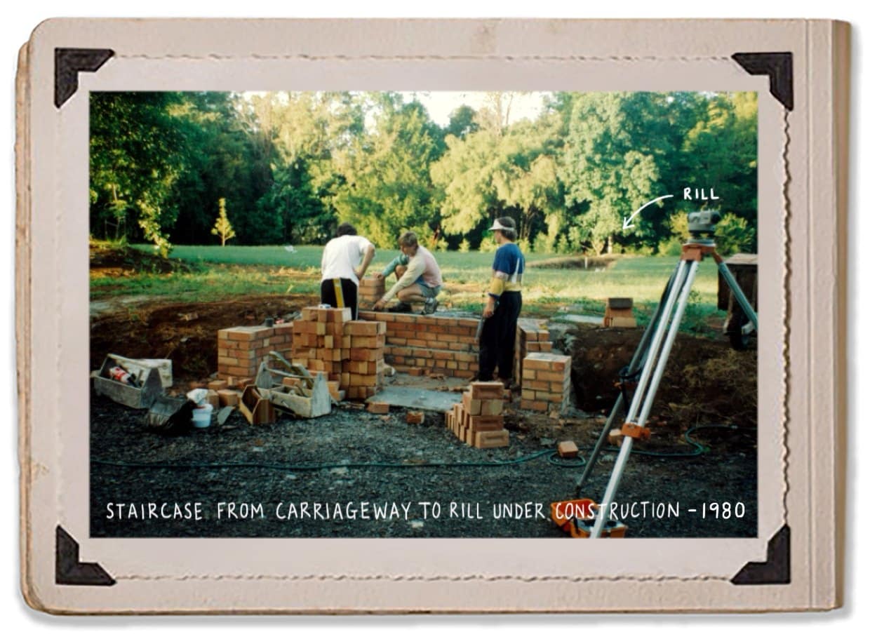 Staircase Bricks Construction Carriageway 1980 Rill History Jaspers Berry Album