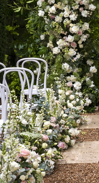 Aisle Styling Aisle Flower Runner Flower Arch Garden Courtyard Jaspers Berry South Coast NSW