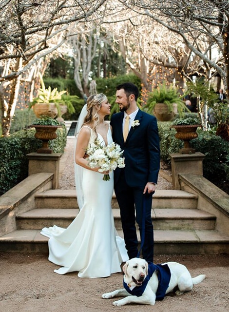 Dog Labrador Bridal Couple Portrait Photography Jaspers Berry South Coast NSW