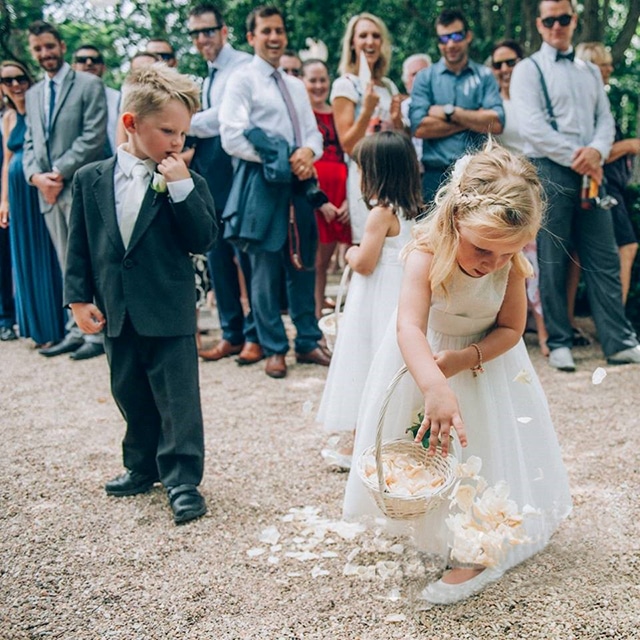 Flower Girl Rose Petals Ceremony Courtyard Jaspers Berry South Coast NSW