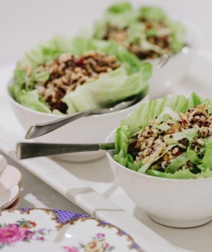 Bridal Salon Wellness High Tea Salad Cups Luxury Jaspers Berry South Coast NSW
