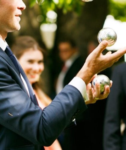 Garden Games Wedding Canapes Juggling Garden Intimate Luxury Wedding Jaspers Berry South Coast NSW