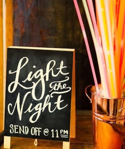 Light the Night Glow Sticks Send Off Farewell Jaspers Berry South Coast NSW