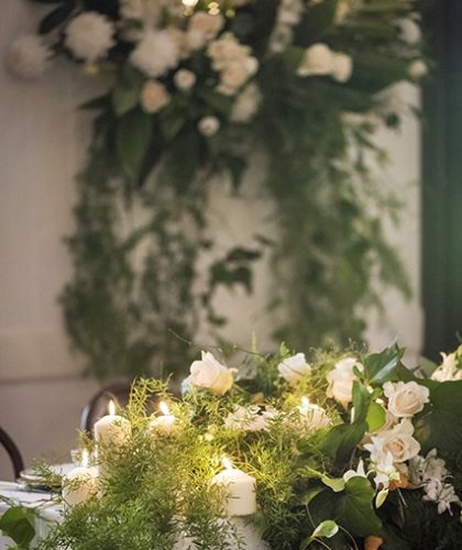 Wall Vases Trailing Greenery Tower Candles Orangery Jaspers Berry