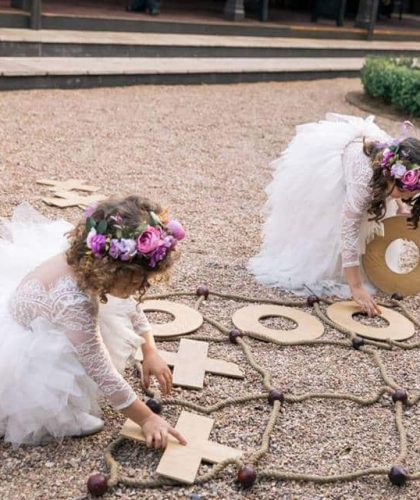 Wedding Garden Games Noughts and Crosses Flower Girls Canape Service Jaspers Berry South Coast NSW