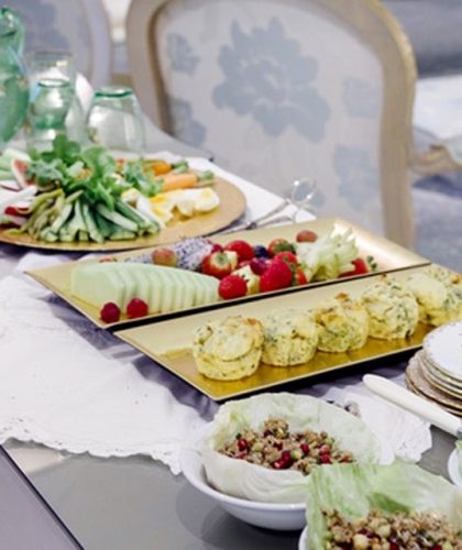 Wellness High Tea Savoury Muffins Savoury Scones Fruit Platter Salad Cups Bridal Salon Jaspers Berry South Coast NSW